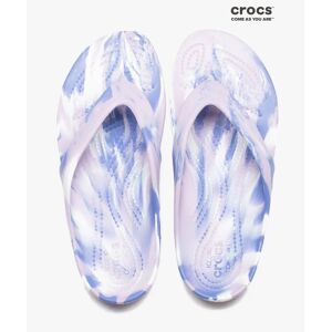 Tongs plage femme à semelle incurvée imprimée - Crocs -