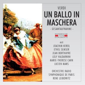 un ballo in maschera [import allemand] verdi, g. cantus line