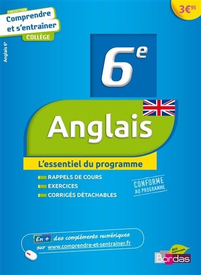 Anglais, 6e : comprendre et s'entraîner  nicole gandilhon, frederique vayssieres Bordas