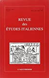 Revue des Etudes Italiennes T52/3-4-  collectif./ Age d Homme