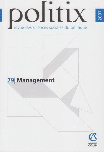 Politix, n° 79. Management  collectif Armand Colin