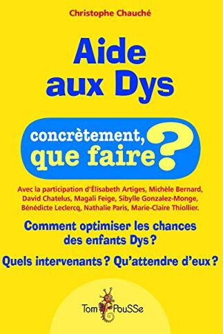 Aide aux dys : comment optimiser les chances des enfants dys ? Quels intervenants ? Qu'attendre d'eu  collectif, christophe chauché, sibylle gonzalez-monge, marie-claire thiollier, magali feige Tom pousse