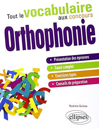 Tout le vocabulaire aux concours orthophonie Noémie Suisse Ellipses