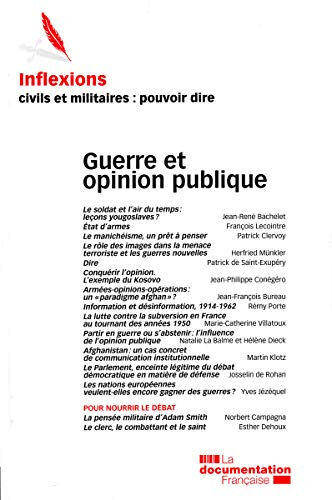 Inflexions, n° 14. Guerre et opinion publique  collectif La Documentation française