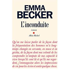 L'inconduite Emma Becker Albin Michel - Publicité