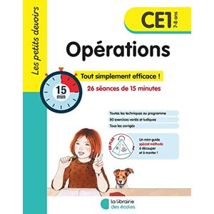 Opérations CE1, 7-8 ans : 26 séances de 15 minutes