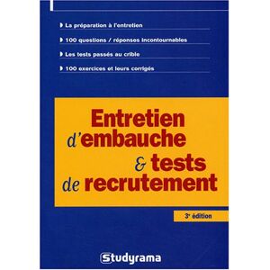 entretien d'embauche et tests de recrutement duhamel, sabine jeunes editions