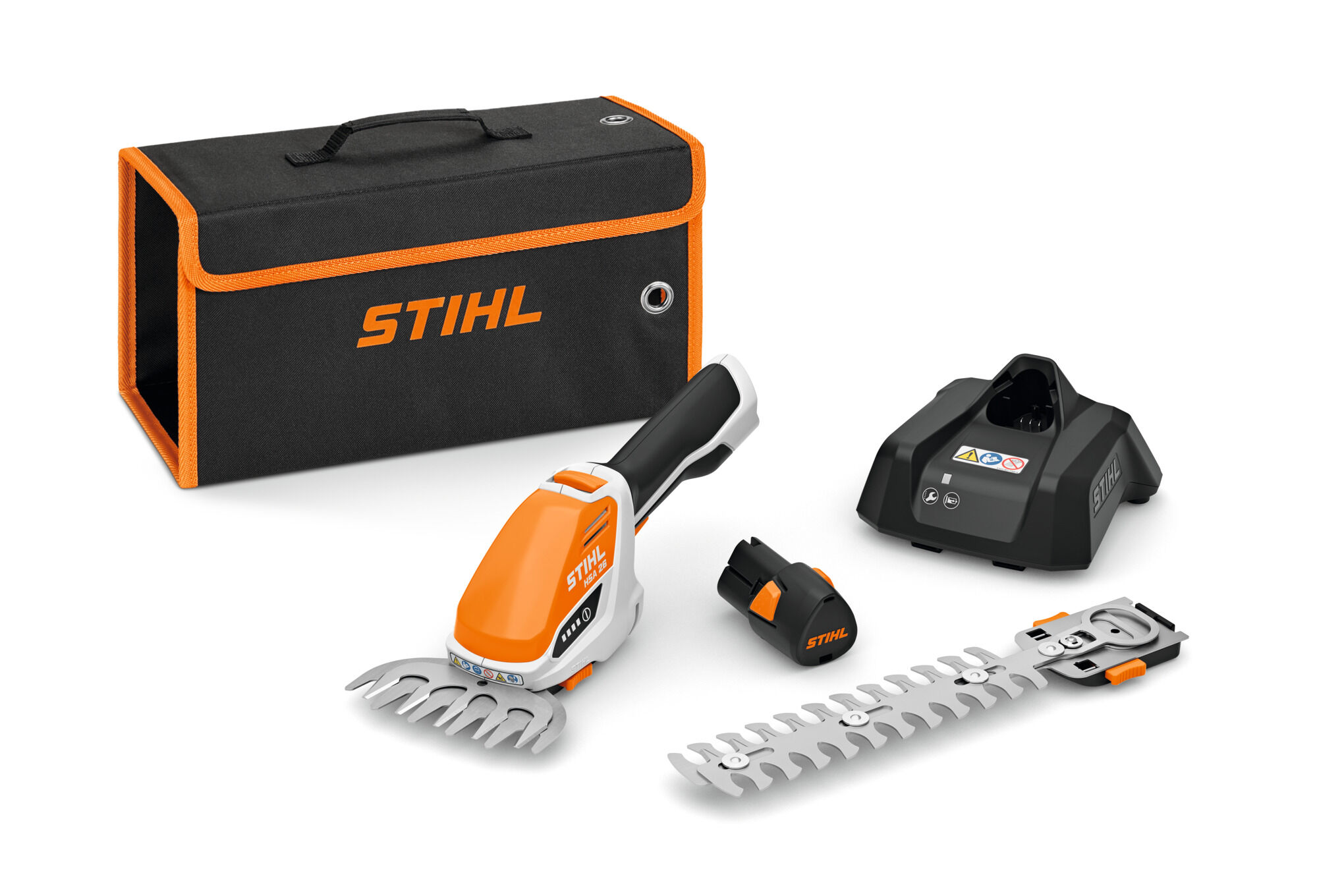 STIHL HSA 26 - Cisaille à arbuste et cisaille à gazon / Batterie AS 2 et chargeur AL 1