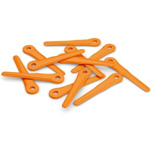 STIHL Jeu de 12 couteaux en plastique orange pour PolyCut 7-3, 27-3, 47-3