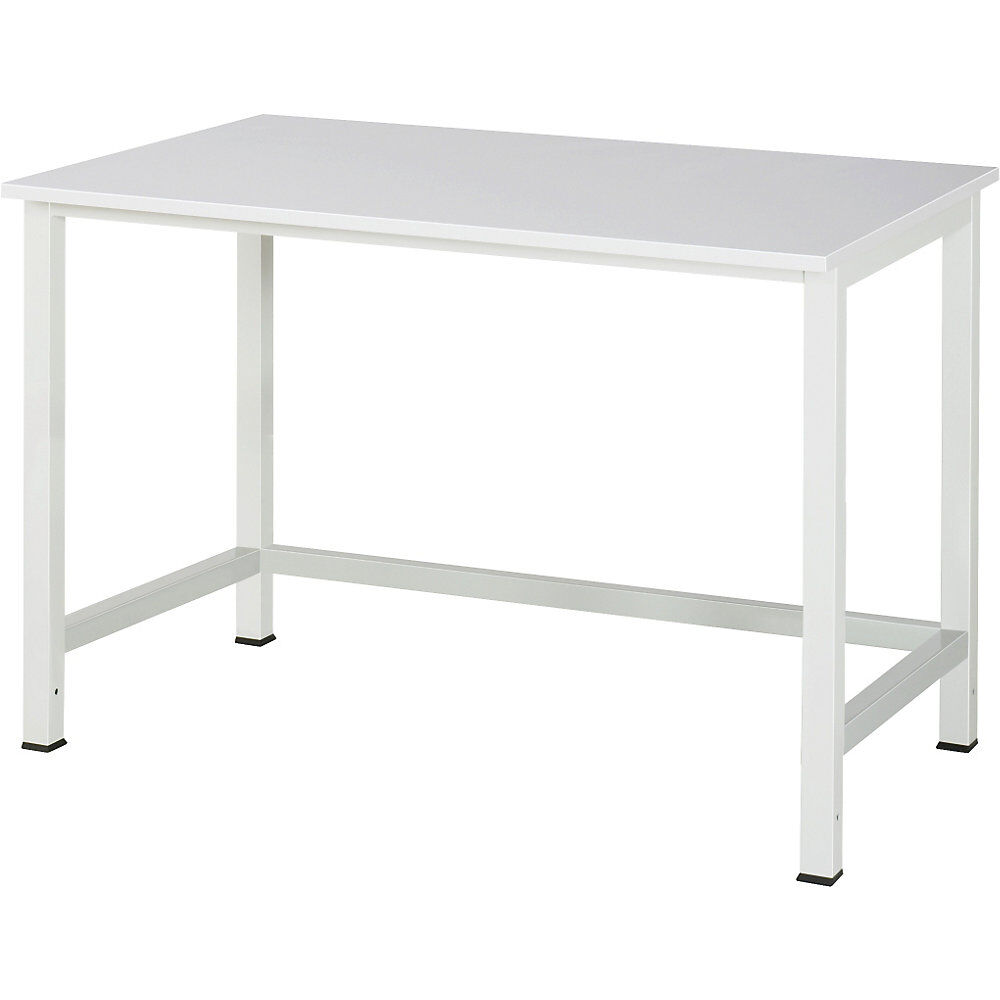 RAU Table pour postes de travail modulaires, plateau mélaminé, largeur 1250 mm - Publicité