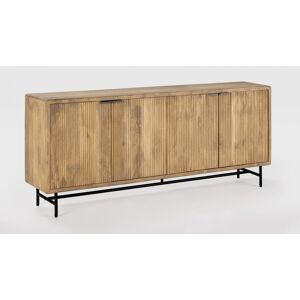 Buffet 4 portes en bois de manguier 190 cm - Sanja - Publicité Buffet 4 portes en bois de manguier 190 cm - Sanja - Publicité