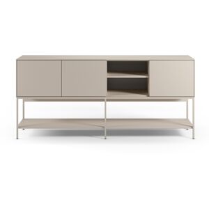Buffet 3 portes 2 niches beige 180 cm - Zara - Publicité Buffet 3 portes 2 niches beige 180 cm - Zara - Publicité