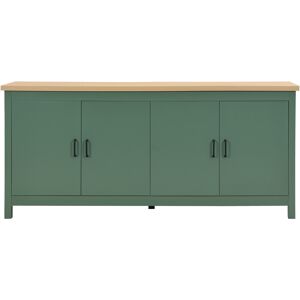Buffet 4 portes vert 180 cm - Sana - Publicité Buffet 4 portes vert 180 cm - Sana - Publicité