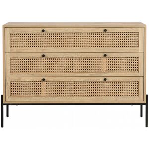 Homifab Iris Commode en Cannage Naturel et Chêne - Commode - Publicité Homifab Iris Commode en Cannage Naturel et Chêne - Commode - Publicité