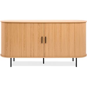 Buffet 2 portes effet Chêne 160 cm - Sora - Publicité Buffet 2 portes effet Chêne 160 cm - Sora - Publicité