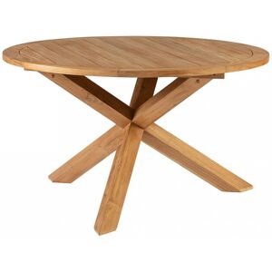 EXOTAN Table de jardin ronde 130cm en teck - Java