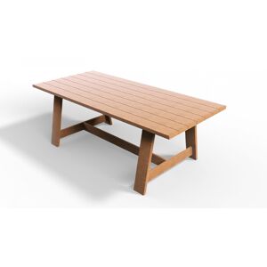 HOMIFAB Table rectangulaire en bois massif 6 à 8 personnes 220 cm - Laguna