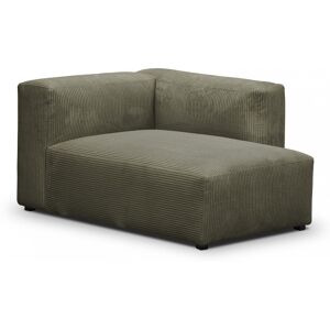 Méridienne d'angle à droite modulable en velours côtelé vert kaki - Modulo - Publicité Méridienne d'angle à droite modulable en velours côtelé vert kaki - Modulo - Publicité