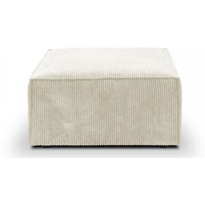 Pouf en velours côtelé beige - Harper - Publicité Pouf en velours côtelé beige - Harper - Publicité