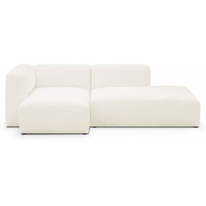 Canapé d'angle à gauche modulable avec méridienne 3/4 places en tissu bouclette beige - Modulo - Publicité Canapé d'angle à gauche modulable avec méridienne 3/4 places en tissu bouclette beige - Modulo - Publicité