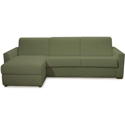 Canapé d'angle convertible réversible 5 places en tissu bouclette vert kaki - Ouverture express - Couchage quotidien - Paloma - Publicité Canapé d'angle convertible réversible 5 places en tissu bouclette vert kaki - Ouverture express - Couchage quotidien - Paloma - Publicité