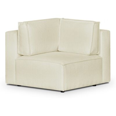 Harper Mod - Corner - Ivory - Bouclé polyester - Corner module - Publicité Harper Mod - Corner - Ivory - Bouclé polyester - Corner module - Publicité