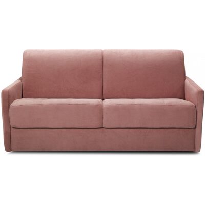 Canapé convertible 3 places en velours côtelé rose - Ouverture express - Couchage quotidien - Matelas HD 140 x 190 - Sienne - Publicité Canapé convertible 3 places en velours côtelé rose - Ouverture express - Couchage quotidien - Matelas HD 140 x 190 - Sienne - Publicité