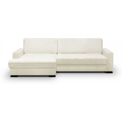 Homifab - Canapé d’angle gauche 3 places - Bouclé ivoire - Sofa - Publicité Homifab - Canapé d’angle gauche 3 places - Bouclé ivoire - Sofa - Publicité