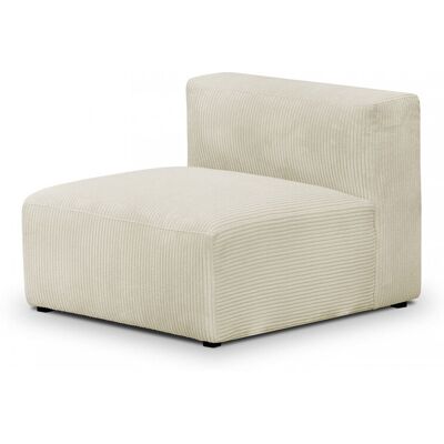 Homifab - Modulo - Beige - Velours côtelé - Chaise longue sans accoudoirs - Publicité Homifab - Modulo - Beige - Velours côtelé - Chaise longue sans accoudoirs - Publicité