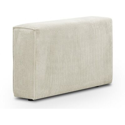 Accoudoir droit pour canapé modulable en velours côtelé beige - Harper Mod - Publicité Accoudoir droit pour canapé modulable en velours côtelé beige - Harper Mod - Publicité