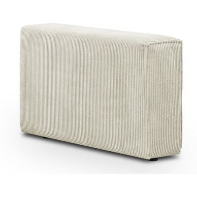 Accoudoir gauche pour canapé modulable en velours côtelé beige - Harper Mod - Publicité Accoudoir gauche pour canapé modulable en velours côtelé beige - Harper Mod - Publicité