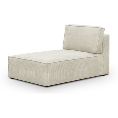 Méridienne modulable en velours côtelé beige - Harper Mod - Publicité Méridienne modulable en velours côtelé beige - Harper Mod - Publicité