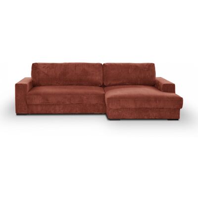 Homifab - Arty - Velours Orange - 3 Places Storage - Sofa - Publicité Homifab - Arty - Velours Orange - 3 Places Storage - Sofa - Publicité