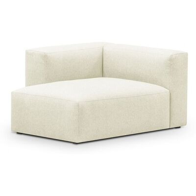 Méridienne d'angle à gauche modulable en tissu beige - Modulo - Publicité Méridienne d'angle à gauche modulable en tissu beige - Modulo - Publicité