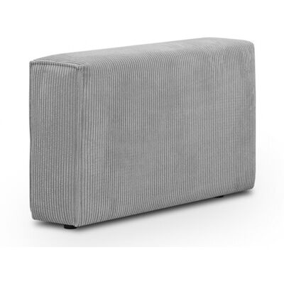 Accoudoir droit pour canapé modulable en velours côtelé gris clair - Harper Mod - Publicité Accoudoir droit pour canapé modulable en velours côtelé gris clair - Harper Mod - Publicité