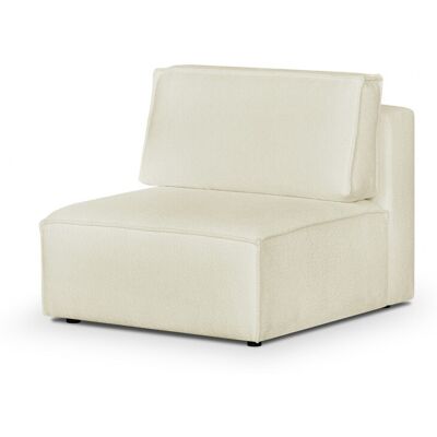 Homifab - Harper Mod - Écru bouclé - Chauffeuse modulable - Publicité Homifab - Harper Mod - Écru bouclé - Chauffeuse modulable - Publicité