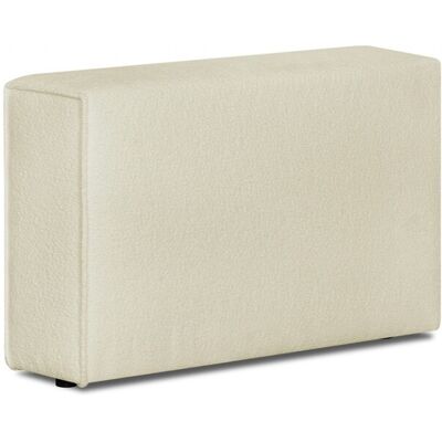 Accoudoir droit pour canapé modulable en tissu bouclette beige - Harper Mod - Publicité Accoudoir droit pour canapé modulable en tissu bouclette beige - Harper Mod - Publicité