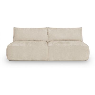 Homifab - Jasper - Beige - Chenille polyester - Canapé-lit - Publicité Homifab - Jasper - Beige - Chenille polyester - Canapé-lit - Publicité