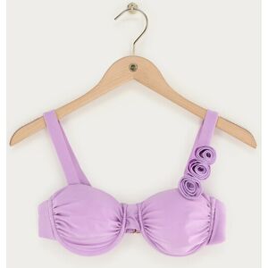 Haut de maillot de bain lilas avec fleurs 3D My Jewellery Violet clair M female - Publicité Haut de maillot de bain lilas avec fleurs 3D My Jewellery Violet clair M female - Publicité