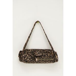 Sac à bandoulière imprimé léopard avec compartiments et fermetures éclair My Jewellery Marron/Beige One size female - Publicité Sac à bandoulière imprimé léopard avec compartiments et fermetures éclair My Jewellery Marron/Beige One size female - Publicité