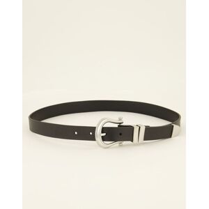 Ceinture noire fine cuir boucle argentée My Jewellery Noir/Argenté 75 female - Publicité Ceinture noire fine cuir boucle argentée My Jewellery Noir/Argenté 75 female - Publicité