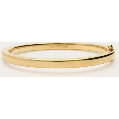 Bracelet jonc plat avec fermoir My Jewellery Doré One size female - Publicité Bracelet jonc plat avec fermoir My Jewellery Doré One size female - Publicité