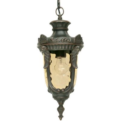 Suspension Philadelphia, bronze/ambre, IP43 - Elstead - Rustique - Verre - À ampoule unique - Publicité Suspension Philadelphia, bronze/ambre, IP43 - Elstead - Rustique - Verre - À ampoule unique - Publicité