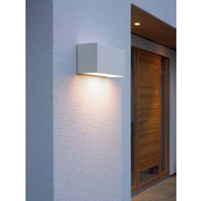 Asker LED Bas Applique Murale d'Extérieur L22,5 Blanc - Norlys - Terrasse - Aluminium - Publicité Asker LED Bas Applique Murale d'Extérieur L22,5 Blanc - Norlys - Terrasse - Aluminium - Publicité