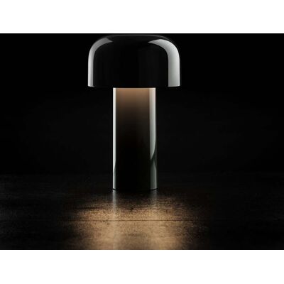 Lampe à poser LED rechargeable Bellhop, noire, 21 cm, à intensité variable, FLOS - Salon / séjour - Design - Plastique - Rond - Publicité Lampe à poser LED rechargeable Bellhop, noire, 21 cm, à intensité variable, FLOS - Salon / séjour - Design - Plastique - Rond - Publicité
