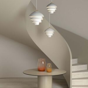 Suspension Valencia, Ø 32 cm, blanc/laiton, E27 Belid - Salon / séjour - Design - Métal - À ampoule unique - Publicité Suspension Valencia, Ø 32 cm, blanc/laiton, E27 Belid - Salon / séjour - Design - Métal - À ampoule unique - Publicité