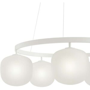 Suspension en verre blanc, Ø 80 cm, G9 Muuto - Salon / séjour - Design - Multi-ampoules - Publicité Suspension en verre blanc, Ø 80 cm, G9 Muuto - Salon / séjour - Design - Multi-ampoules - Publicité