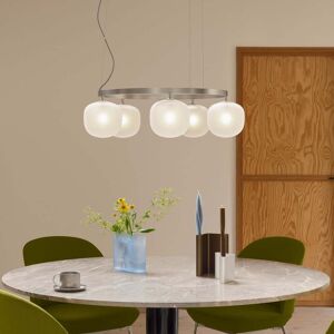 Suspension gris en verre, Ø 80 cm, G9 Muuto - Salon / séjour - Design - Multi-ampoules - Publicité Suspension gris en verre, Ø 80 cm, G9 Muuto - Salon / séjour - Design - Multi-ampoules - Publicité