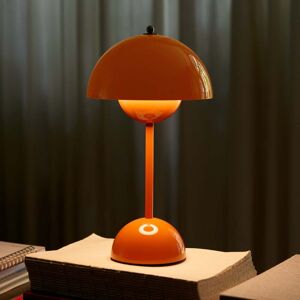 Lampe à poser LED rechargeable Flowerpot VP9, orange, IP44 &Tradition; - Salon / séjour - Design - Plastique - Avec abat-jour - Publicité Lampe à poser LED rechargeable Flowerpot VP9, orange, IP44 &Tradition; - Salon / séjour - Design - Plastique - Avec abat-jour - Publicité