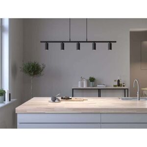 Luminaire suspendu Belid Lucy Bar Noir - Plafonnier - 5x GU10 - Publicité Luminaire suspendu Belid Lucy Bar Noir - Plafonnier - 5x GU10 - Publicité